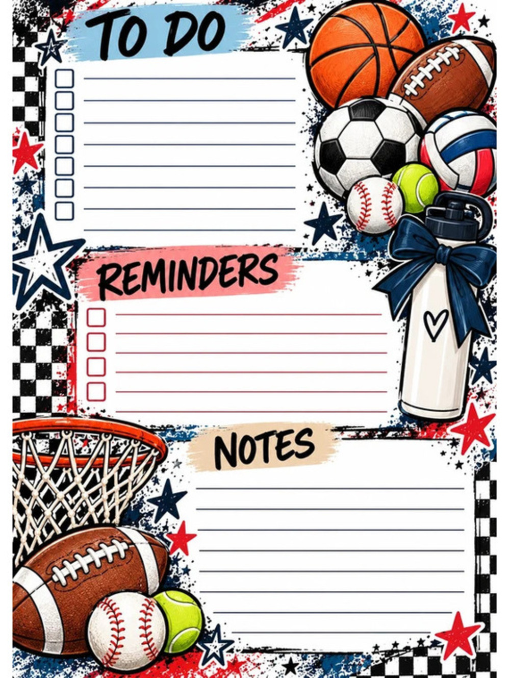 All Sports 5x7 Notepad Set 2